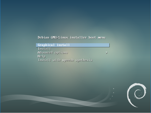 Boot do CD de instalação do Debian