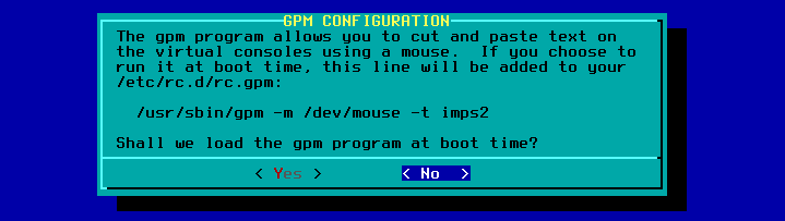 Figura 39: Configuração de operação do mouse
